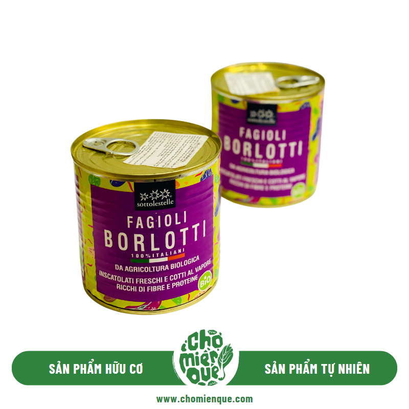 Đậu Cúc ( Pinto) Hữu Cơ Đóng Hộp Sottolestelle SHC - 400gr