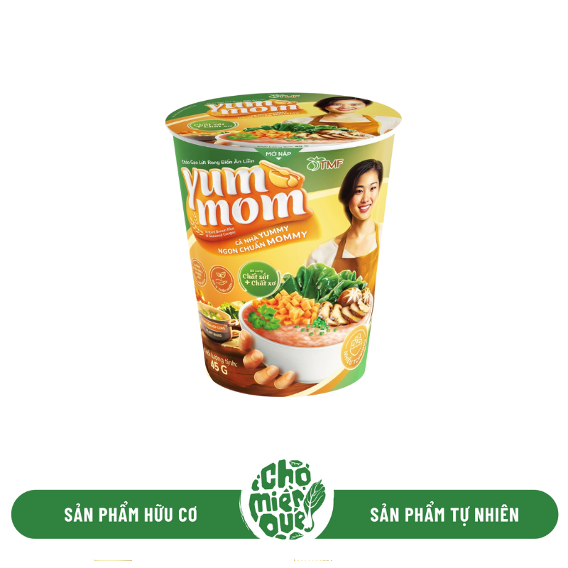 Cháo gạo lứt rong biển Yummom - TM 45gr