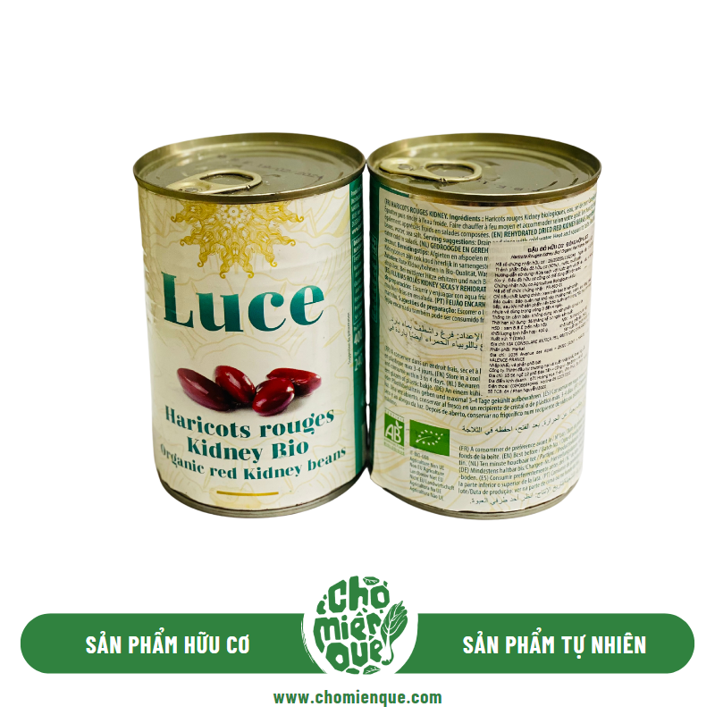 Đậu Đỏ Hữu Cơ Đóng Hợp LUCE PN - 400gr