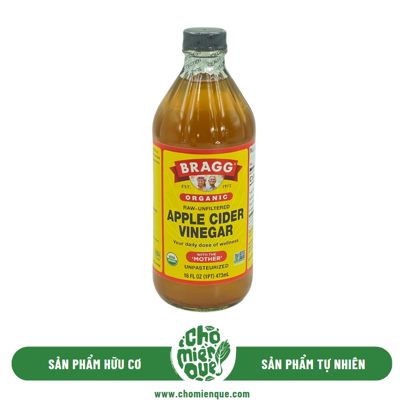 Giấm táo hữu cơ PN - Chai 473ml