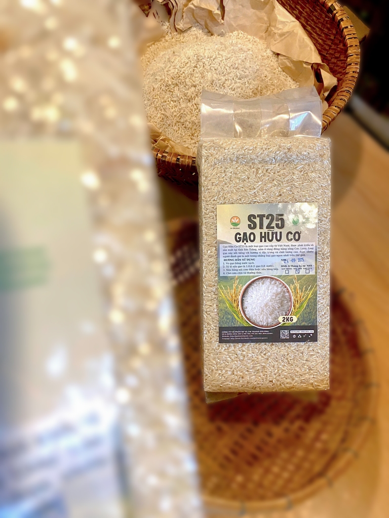 Gạo ST 25 Hữu Cơ xát dối - 2kg