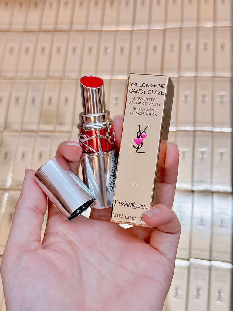 Son YSL Loveshine Candy Glaze 11 Red Thrill