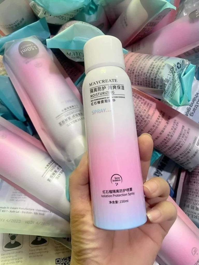 xịt chống nắng nâng tonemaycreate