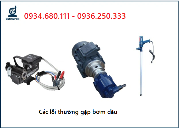 Những lỗi thường gặp và cách sửa chữa máy bơm dầu