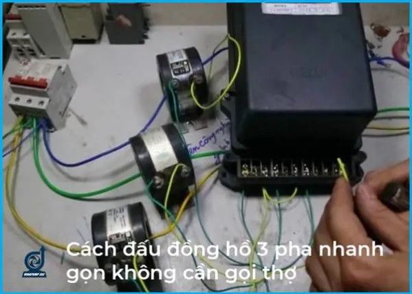 Cách đấu đồng hồ 3 pha Siêu Chuẩn nhờ có Sơ đồ nguyên lý công tơ điện