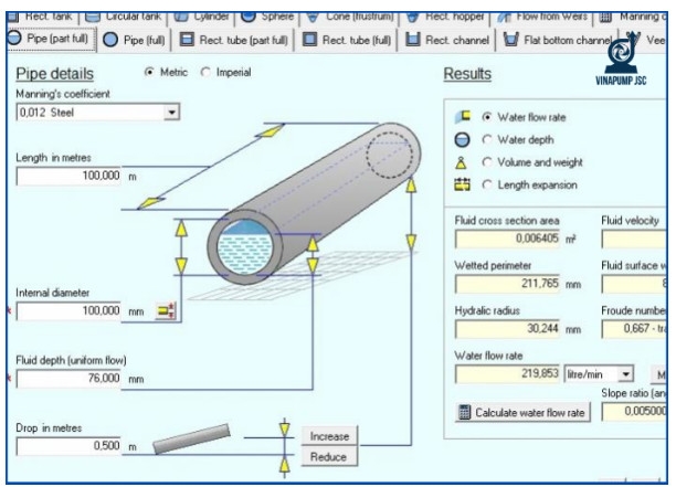 Hướng dẫn tính toán sụt áp đường ống trong hệ thống máy bơm công nghiệp