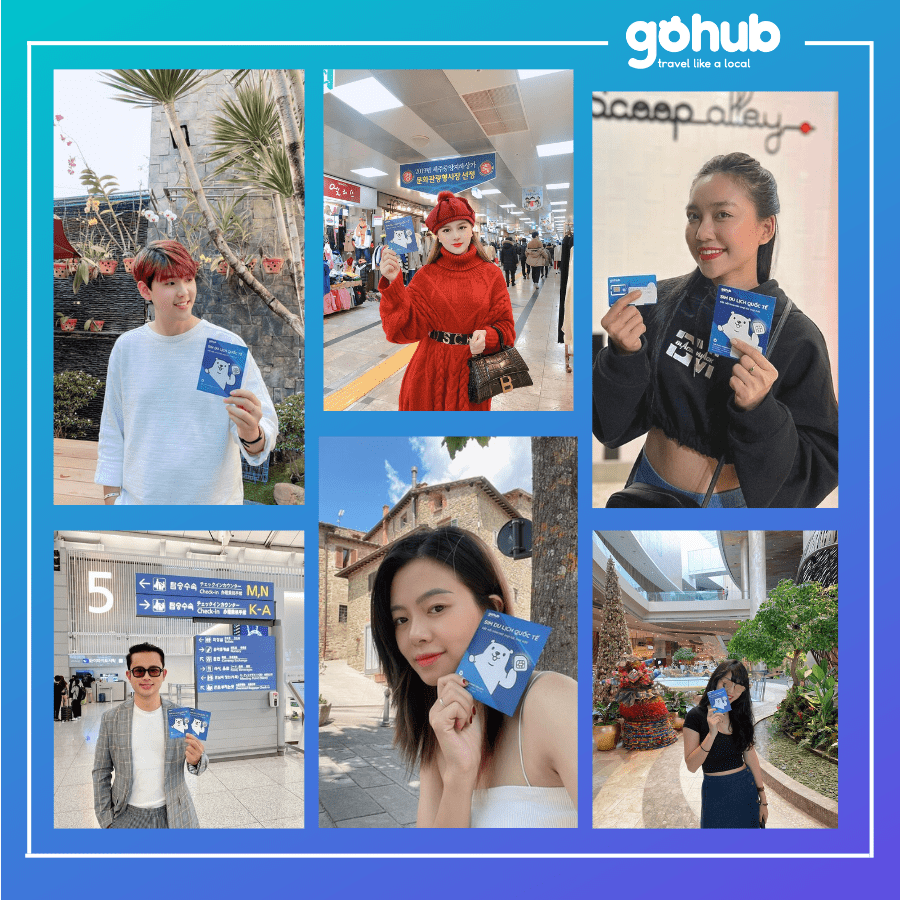 Bảng gợi ý gói eSIM tốc độ cao Gohub cho từng hành trình