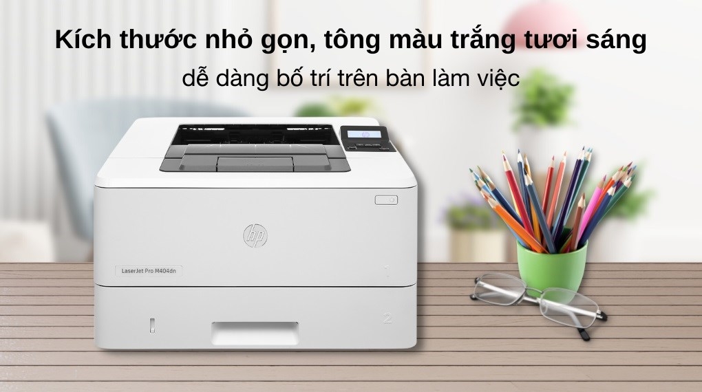 Máy in Laser trắng đen HP LaserJet Pro M404dn (W1A53A)