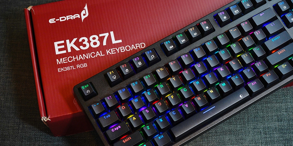 Bàn phím Gaming cơ E-DRA EK387L - RGB