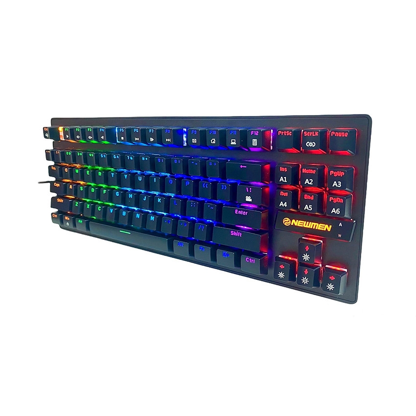 Bàn phím cơ NEWMEN GE87R RED SW, 87key, RGB Led, BS Double-shot