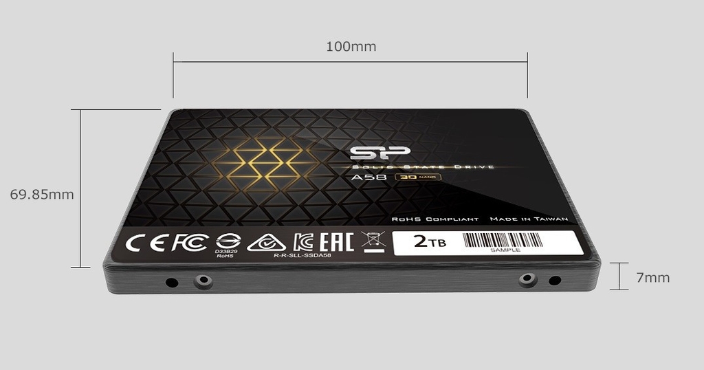 Ổ Cứng SSD Silicon Power A58 256GB SATA III/2.5 Inch