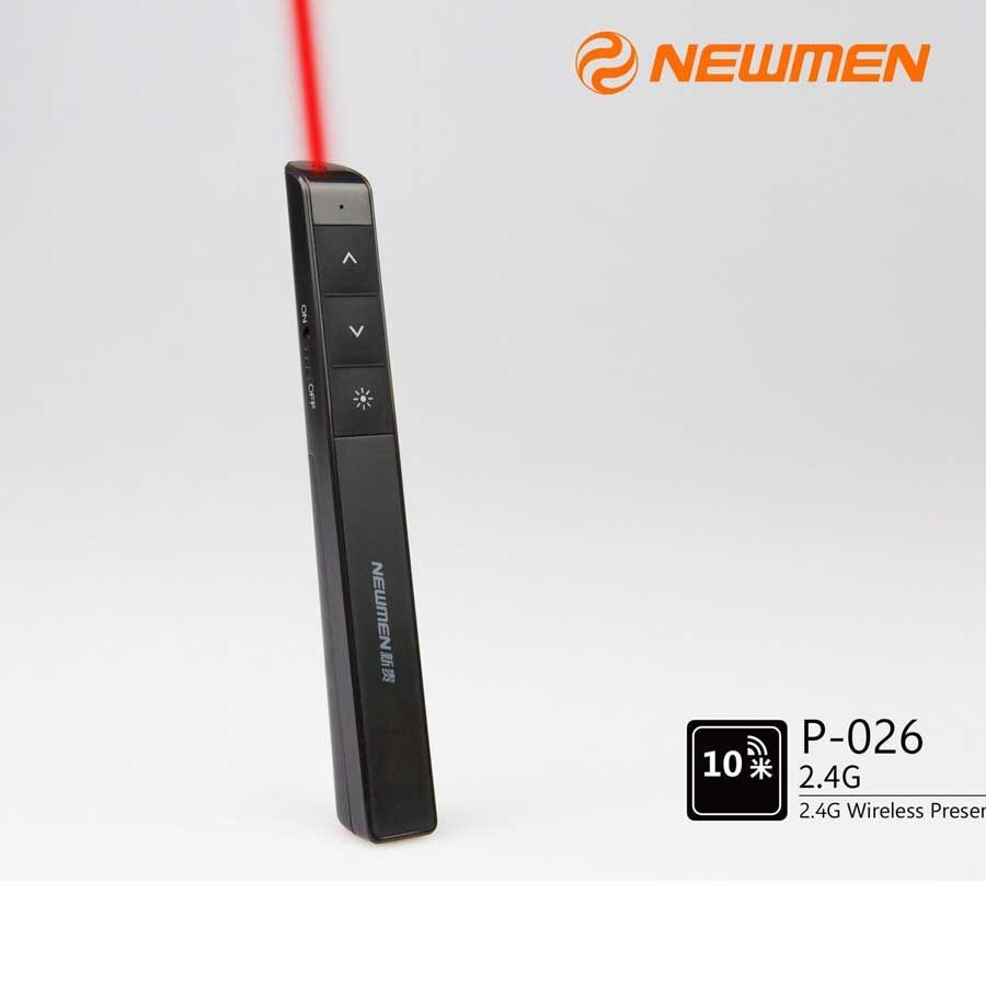 Bút Trình Chiếu Newmen P026 - 2.4GHz, Laser Đỏ