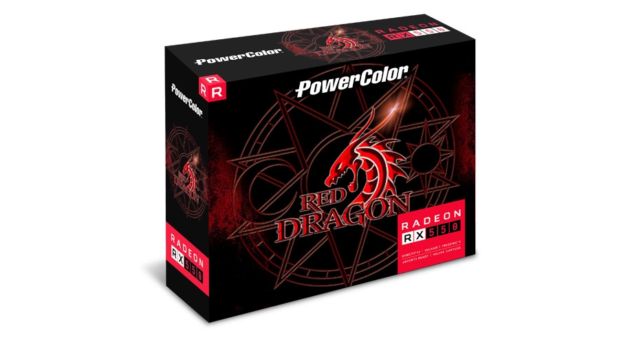 Card Màn Hình PowerColor Red Dragon Radeon RX 550 4GB GDDR5