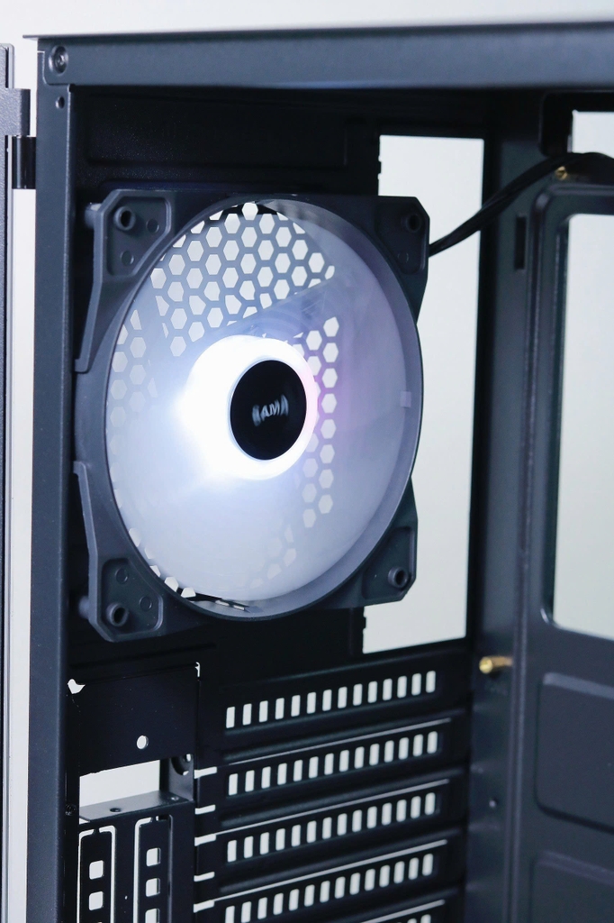 Vỏ Case Máy Tính SAMA 3307 Black (ATX/Mid Tower/Màu Đen/Kèm sẵn 3 Fan ARGB)