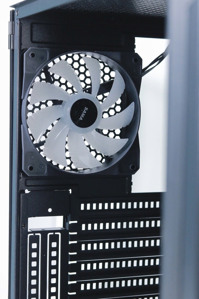 Vỏ Case Máy Tính SAMA 3307 Black (ATX/Mid Tower/Màu Đen/Kèm sẵn 3 Fan ARGB)