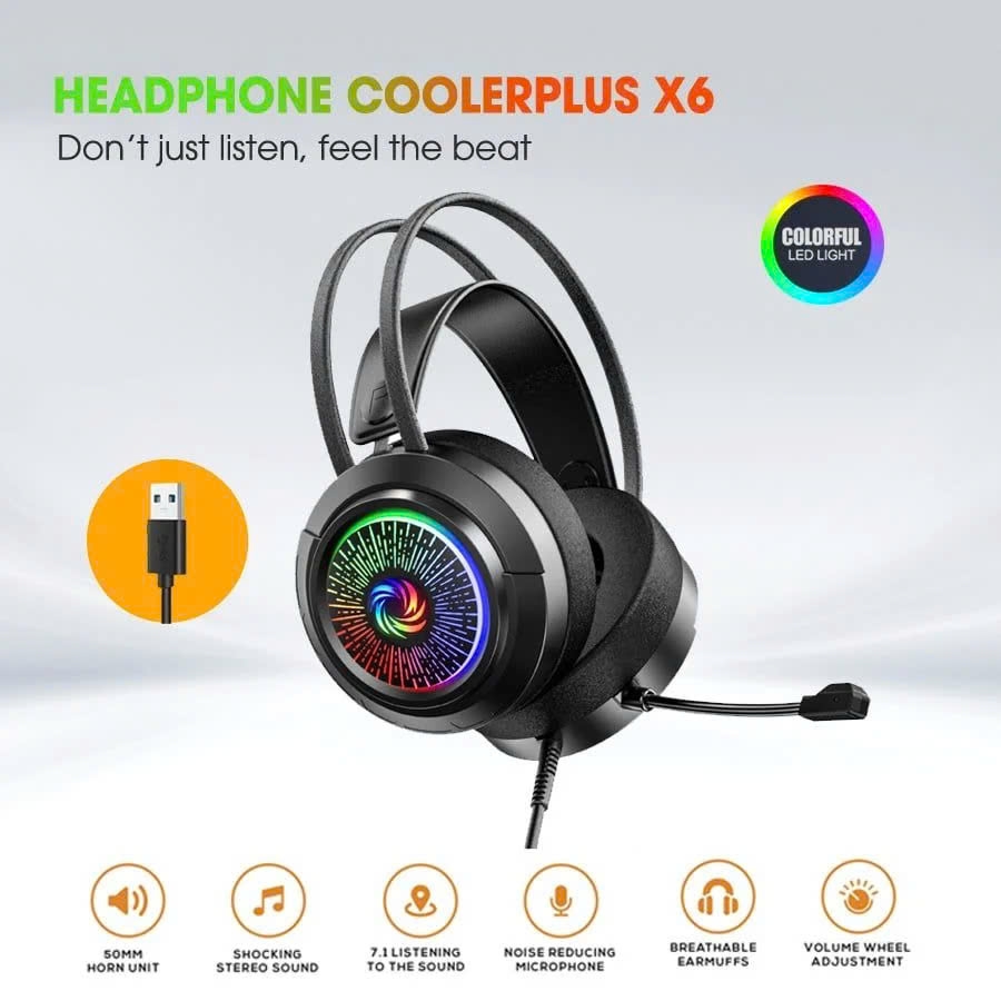 Tai nghe Gaming CoolerPlus CPH-X6