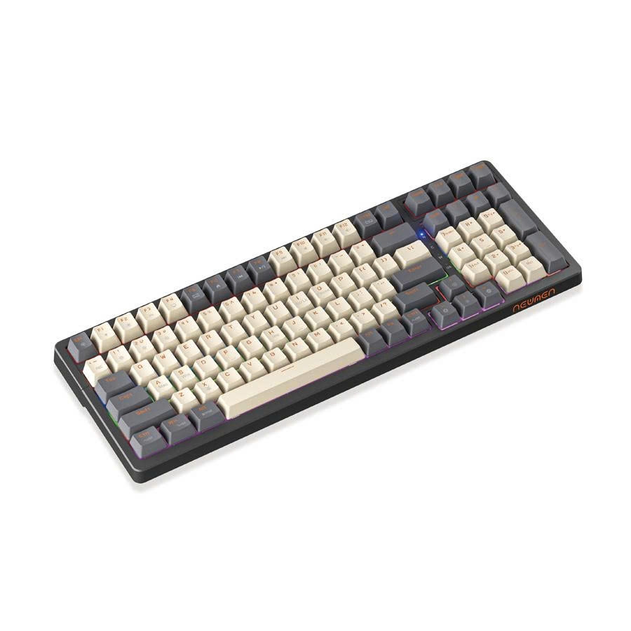Bàn phím cơ NEWMEN GM328 White Grey Red switch