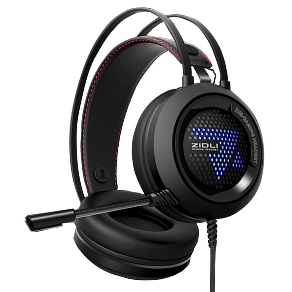 Phone/ Tai Nghe Chơi Game Chụp Tai Zidli ZH6 Có Mic, Đèn LED, Dành cho Máy Tính/ PC/ Laptop chuẩn thi đấu cho Gamer