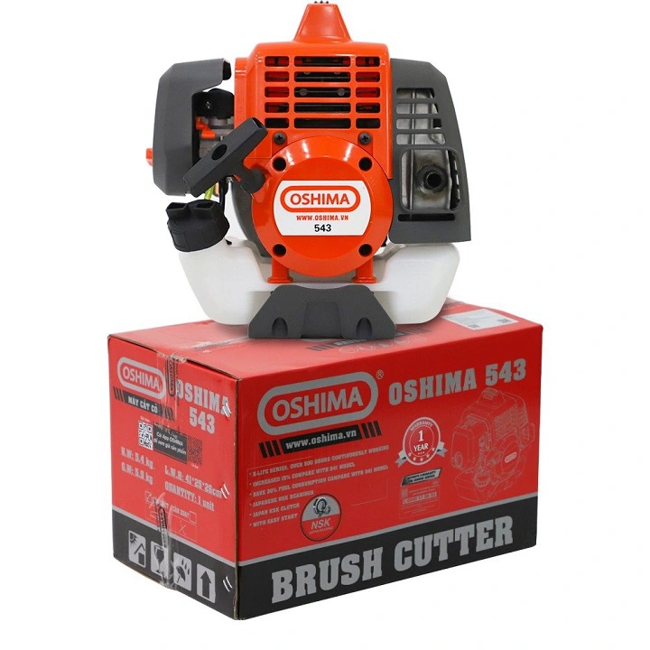 Máy cắt cỏ 2 thì OSHIMA 543 1.65KW cam xám