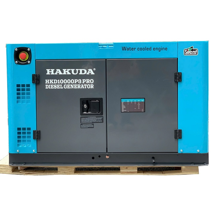 Máy phát điện chạy dầu HAKUDA HKD10000P3PRO 10KW 3 pha siêu cách âm