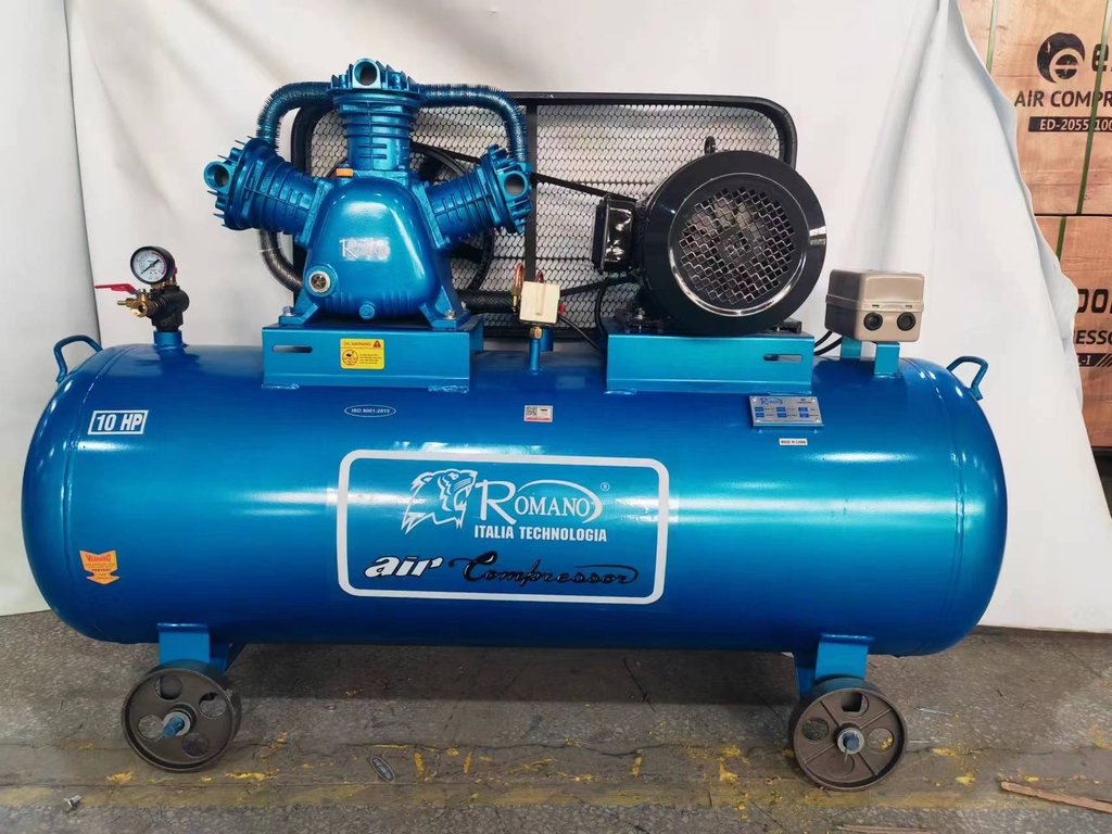Máy nén khí dây đai 10HP 340L ROMANO RM210