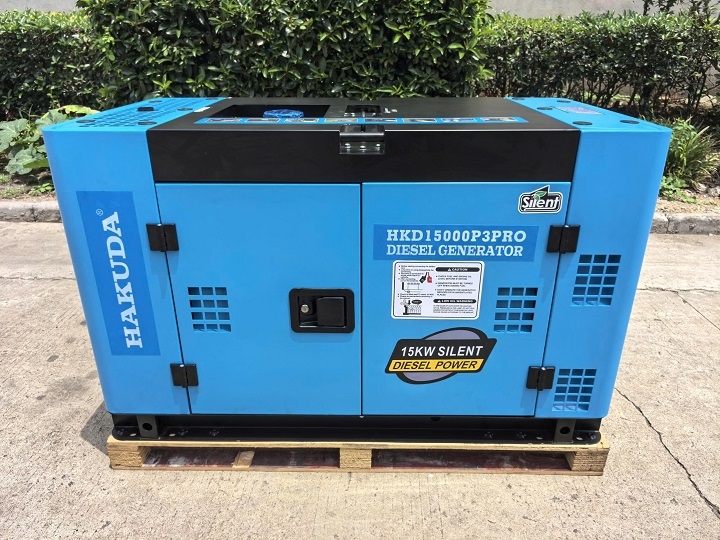 Máy phát điện chạy dầu HAKUDA HKD15000P3 PRO 15KW siêu cách âm
