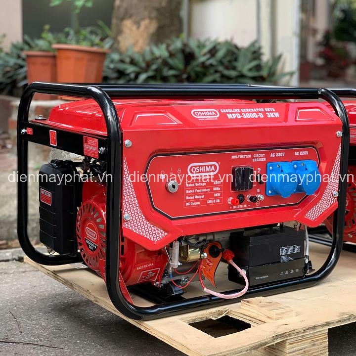 Máy phát điện chạy xăng OSHIMA MPD-3000-D 3KW đề