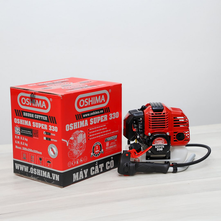 Máy cắt cỏ chạy xăng 2 thì 900W OSHIMA SUPER 330