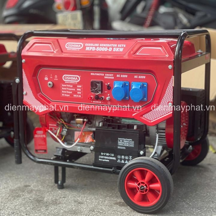 Máy phát điện gia đình OSHIMA MPD5000D 5KW đề