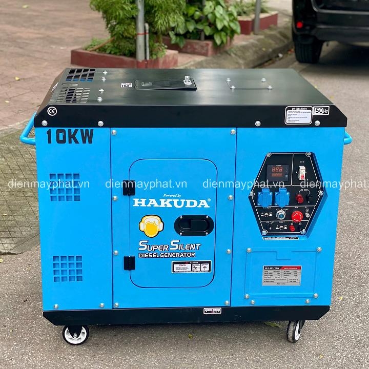 Máy phát điện chạy dầu cách âm HAKUDA HKD10000P1 10KW