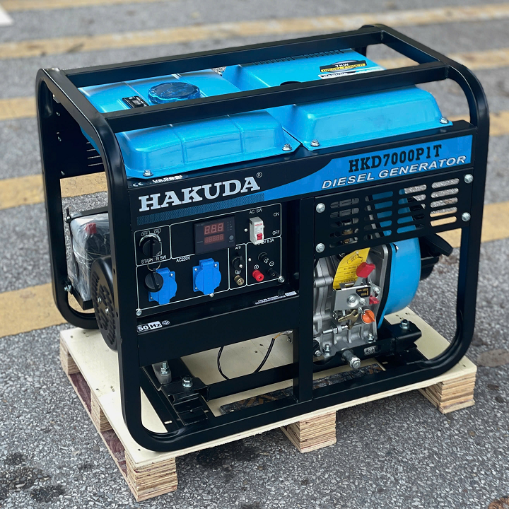 Máy phát điện chạy dầu HAKUDA 7KW HKD7000P1T