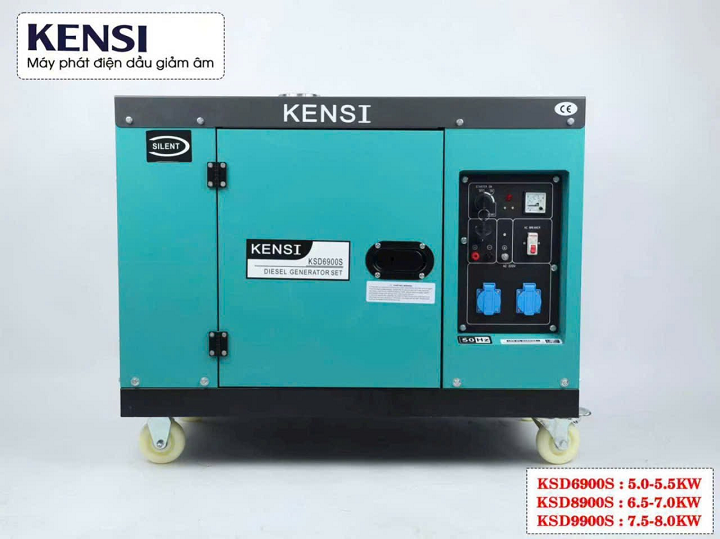Máy phát điện chạy dầu 7KW KENSI KSD8900S
