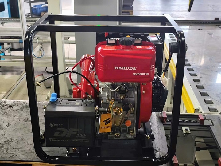Máy bơm nước chạy dầu cao áp HAKUDA HKD50DGE 4kW