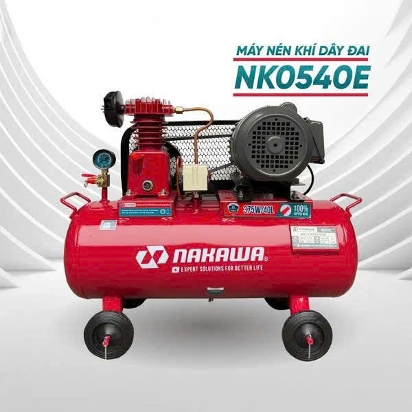 Máy nén khí dây đai 1/2HP NAKAWA NK0540E 40L