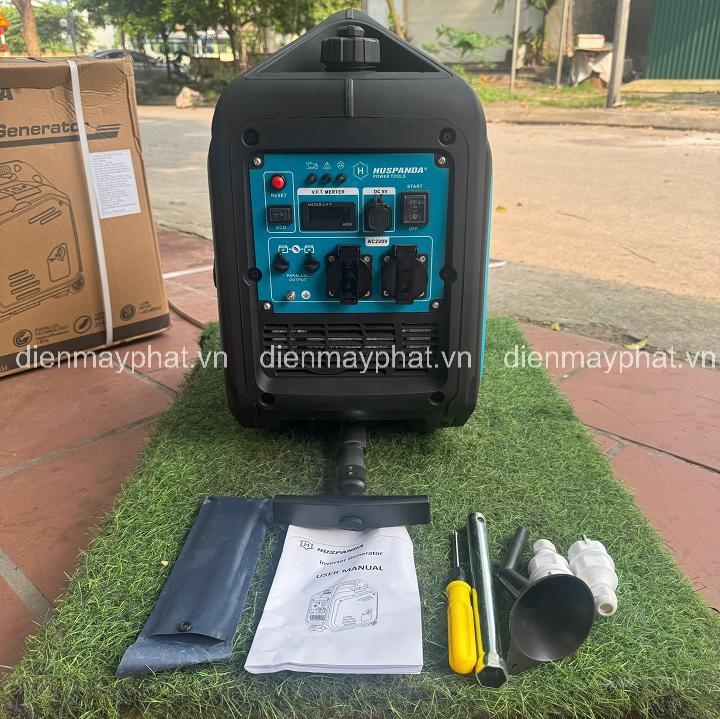 Máy phát điện gia đình dùng xăng HUSPANDA 3.8kW H4300EI siêu cách âm