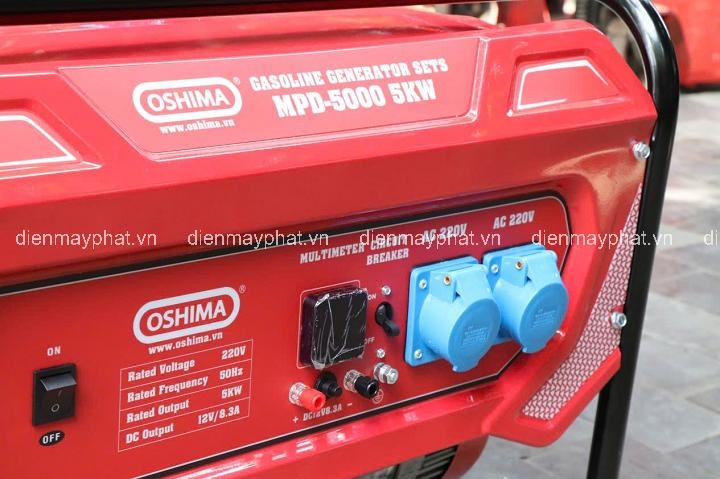 Máy phát điện chạy xăng gia đình OSHIMA MPD5000 5KW