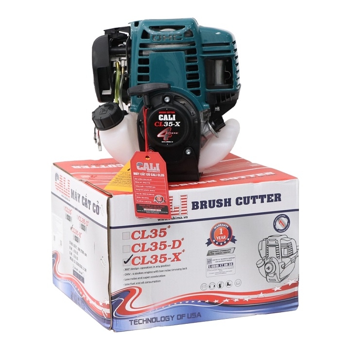 Máy cắt cỏ Cali CL35-X 1000W xanh dương 4 thì