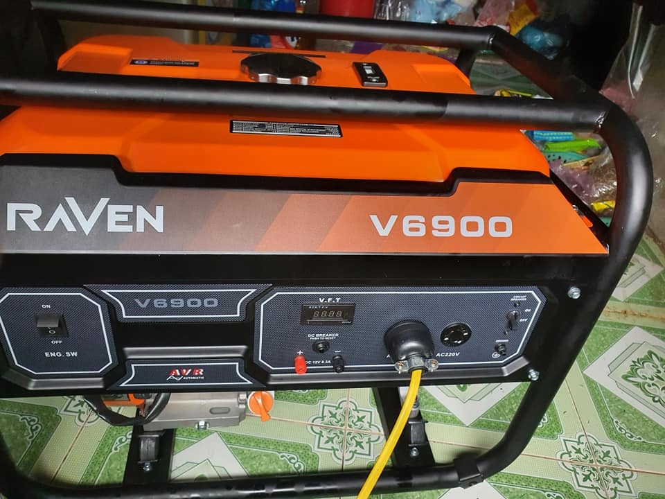 Máy Phát Điện Chạy Xăng Raven 5Kw V6900
