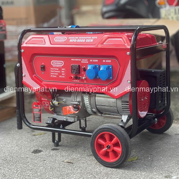 Máy phát điện chạy xăng gia đình OSHIMA MPD5000 5KW