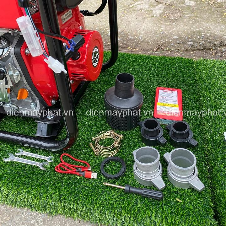 Máy bơm chạy dầu cao áp HAKUDA 6.5HP HKD50MBE đề