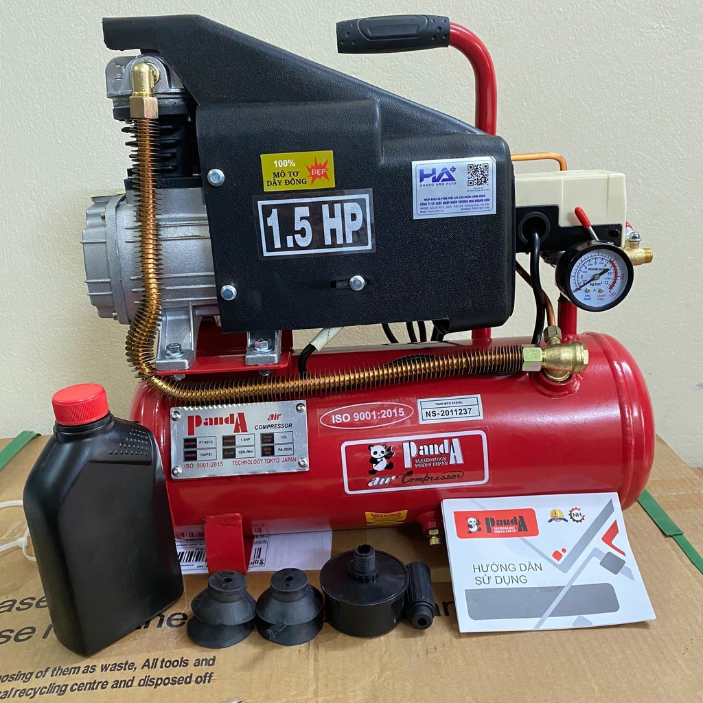 Máy Nén Khí Có Dầu Panda 1.5HP 12L PDCD1614
