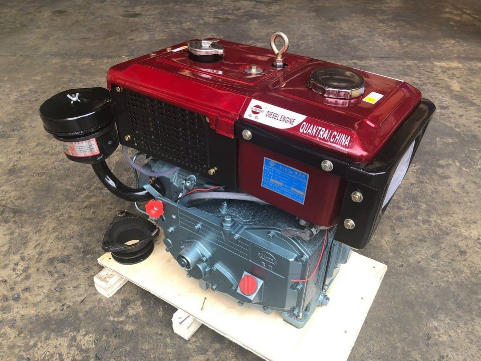 Máy Nổ – Động Cơ Dầu Quantrai 8HP QT R180ND (D8 Gió Đèn Đề)