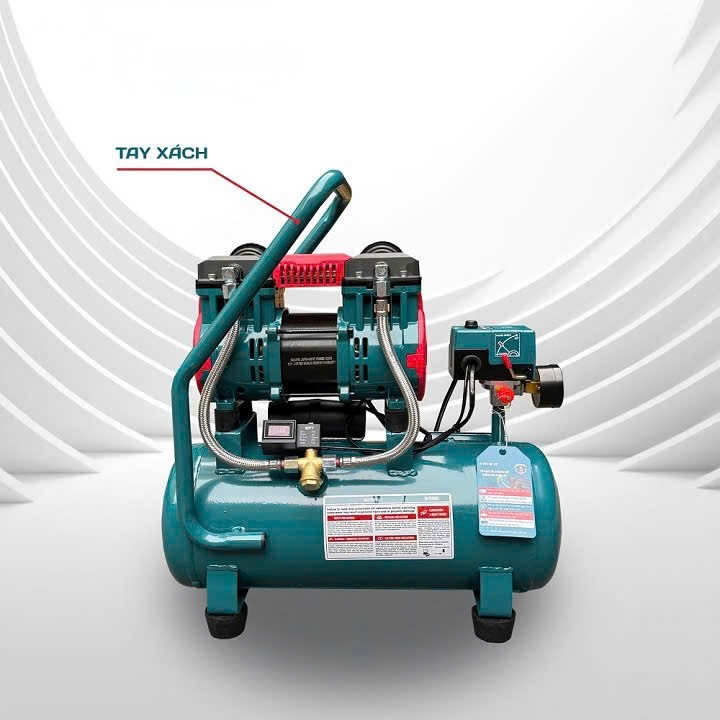 Máy nén khí không dầu tốc nhanh siêu êm 1200W NAKAWA NKBH1615E 15L
