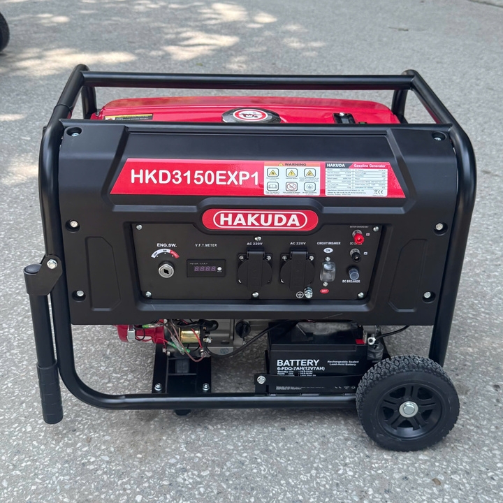 Máy phát điện chạy xăng HAKUDA 3KW HKD3150EXP1 có đề