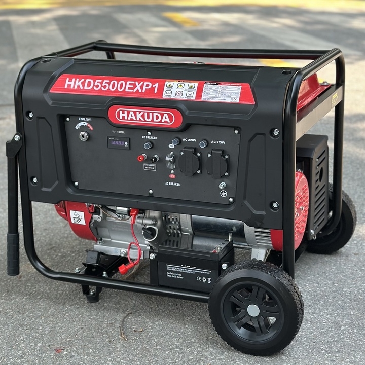 Máy phát điện chạy xăng HAKUDA 5KW HKD5500EXP1 có đề