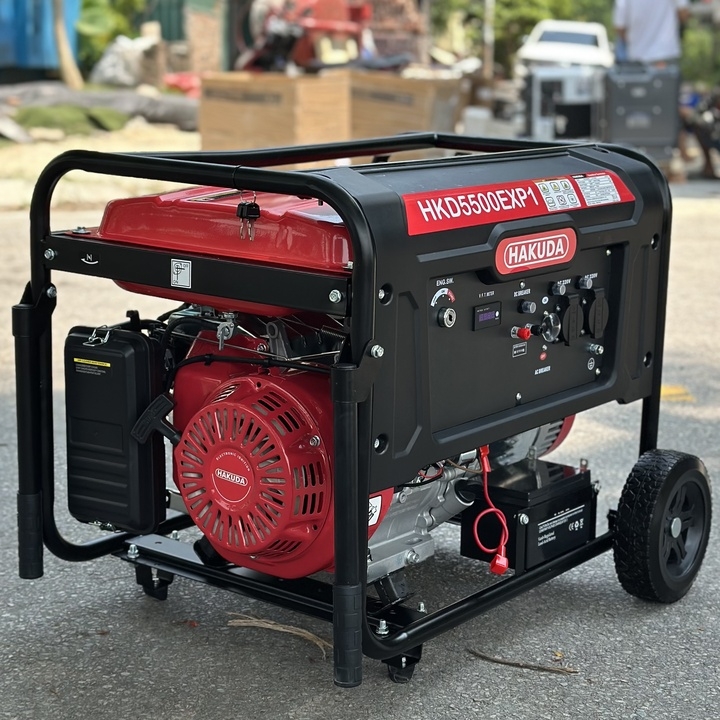 Máy phát điện chạy xăng HAKUDA 5KW HKD5500EXP1 có đề