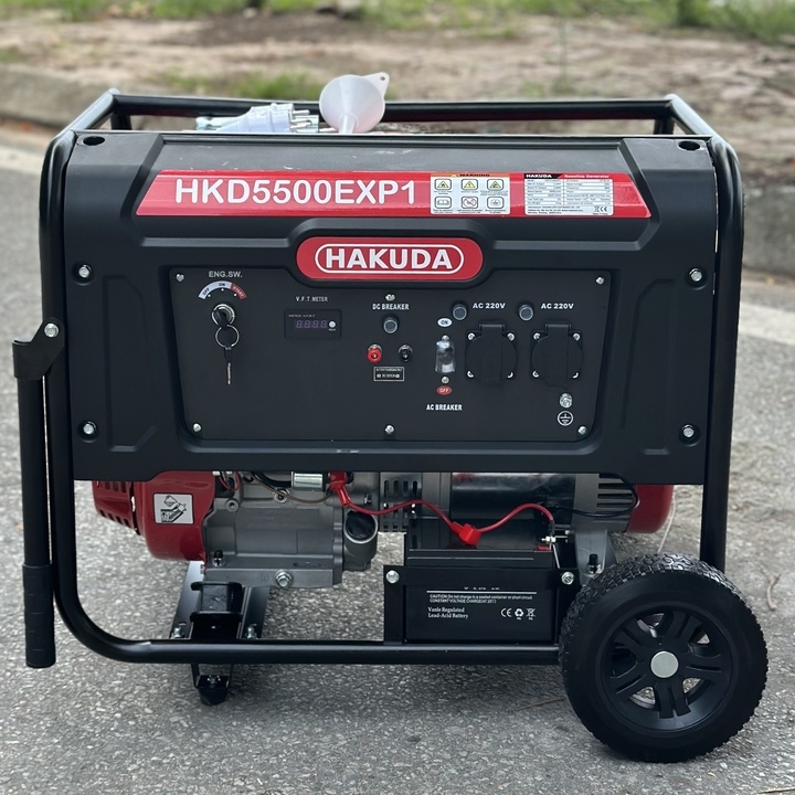 Máy phát điện chạy xăng HAKUDA 5KW HKD5500EXP1 có đề