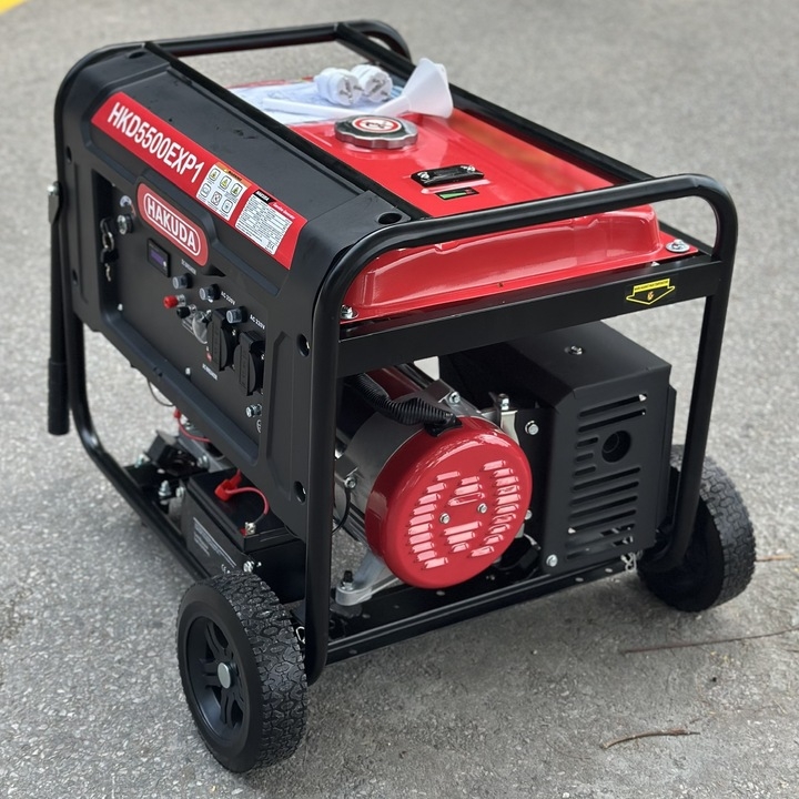 Máy phát điện chạy xăng HAKUDA 5KW HKD5500EXP1 có đề
