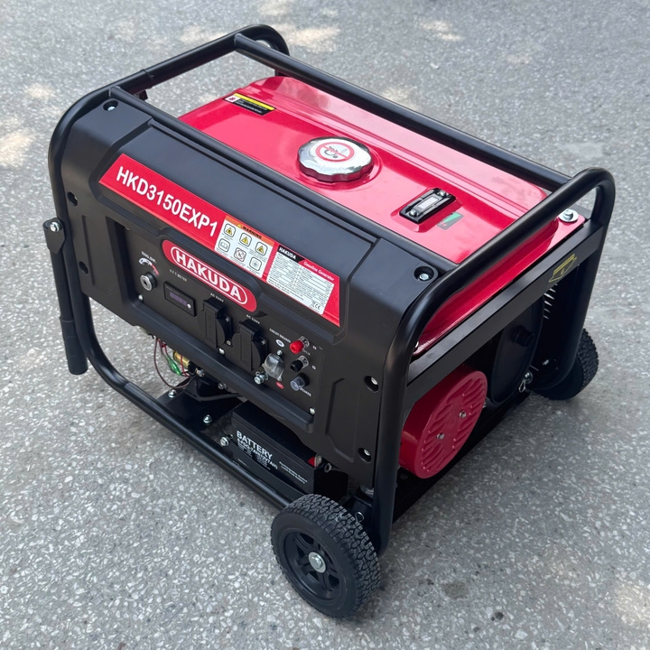 Máy phát điện chạy xăng HAKUDA 3KW HKD3150EXP1 có đề