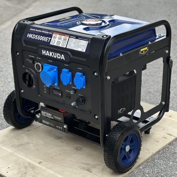 Máy phát điện động cơ xăng inverter HAKUDA 5KW HKD5500IET